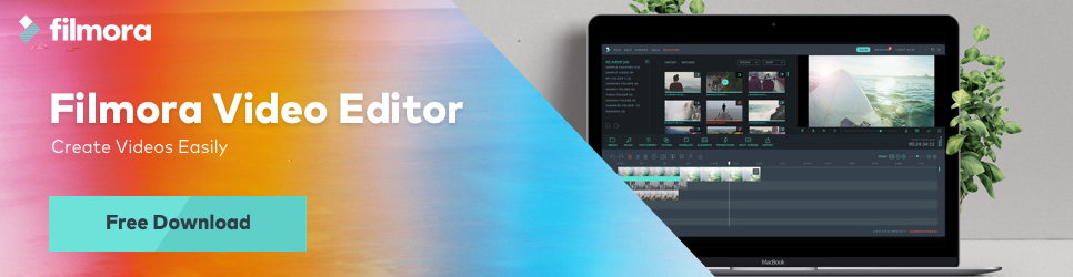 Filmora AI-Powered video editor by wondershare banner posts on Avatar Builder.