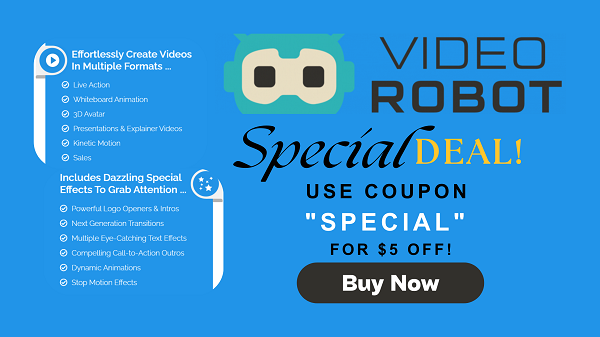 Video Robot $5 Off Coupon Special